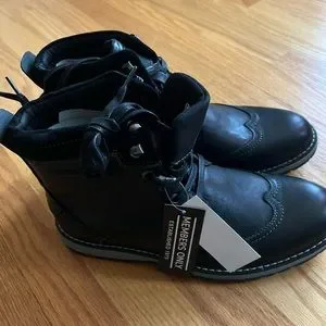 Members Only Men\'s Black Legacy Wingtip Boot Size 8 Members Only | Shoes | Members Only Mens Black Legacy  main image 2
